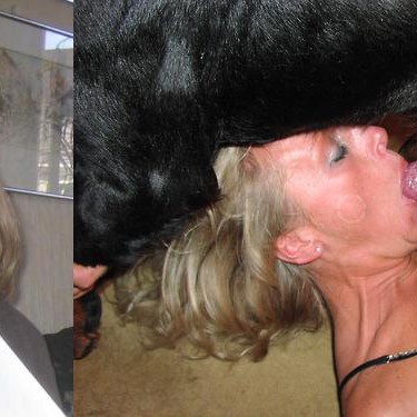 mature sexy and dog